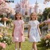 Sukienki DZIECIĘCA,size 98-128 ,paczka 12szt, mix kolor (Sao chép)