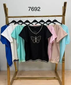 Bluzki Damskie, Size uni, paczka 12szt, mix kolor (Sao chép)