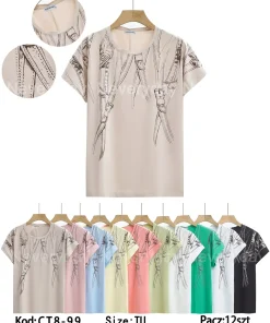 Bluzki damskie , Size s/m-l/xl,paczka 12szt, mix kolor (Sao chép)