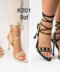 Sandaly na Obcasie DAMSKIE (36-41, 12par)