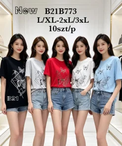 Bluzki damskie,size l/xl-2/3xl, paczka 10szt, mix kolor