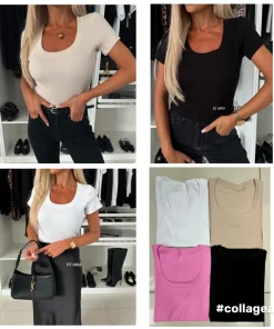 Bluzki damskie polskie , Size uni ,paczka 6szt, mix kolor (Sao chép)