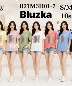 Bluzki DAMSKI ,size s/m-l/xl,paczka 10szt,mix kolor