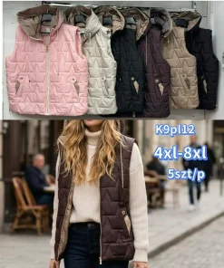 Kamizelki Damskie,size 4-8xl,paczka 5szt, 1kolor