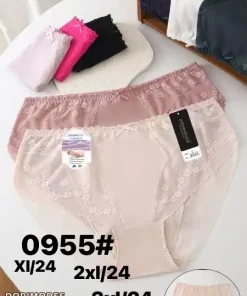 Majtki Damskie, size xl-3xl, paczka 24szt, mix kolor