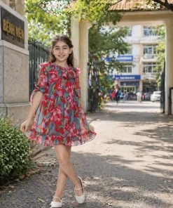 Sukienki DZIECIĘCA, Size 3-10lat, paczka 5szt, 1 kolor