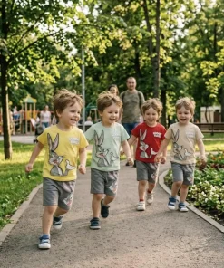 Komplety DZIECIĘCA, size 1-4 lat, paczka 4szt, 1 kolor
