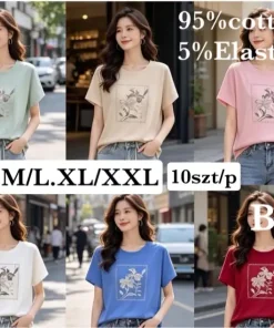 Bluzki DAMSKI ,size m/l-xl/2xl,paczka 10szt,mix kolor