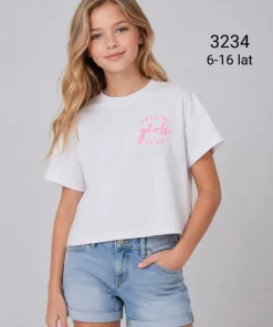 Bluzki DZIECIĘCA, Size 6-16lat,paczka 6szt ,1 kolor