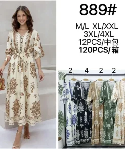 Sukienki damskie , Size m/l-3xl/4xl,paczka 12szt, mix kolor (Sao chép)