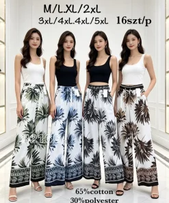 Spodnie DAMSKI ,size m/l-4xl/5xl,paczka 12szt,mix kolor