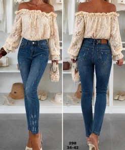 Jeansy DAMSKI ,size 32-42,paczka 12szt,1kolor