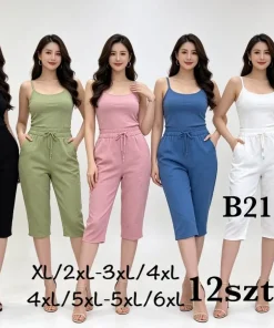 Spodnie DAMSKI ,size xl/2zl-5/5xl,paczka 12szt,mix kolor
