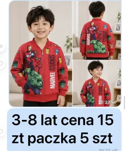 Bluzy DZIECIĘCA, size 3-8 lat, paczka 5szt , 1 kolor