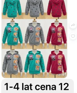 Bluzy DZIECIĘCA, size 1-4 lat, paczka 4szt, 1 kolor