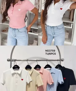 Bluzki damskie, Size uni,paczka 6szt,mix kolor (Sao chép)