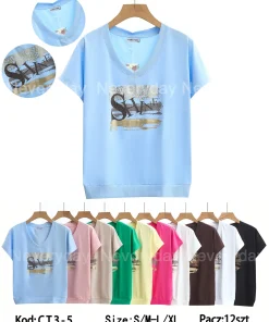 Bluzki damskie , Size uni,paczka 12szt, mix kolor (Sao chép)