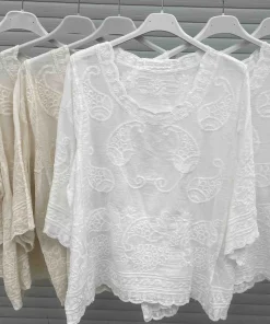 Bluzki DAMSKA WŁOSKA, Size uni ,paczka 6szt mix kolor (Sao chép)
