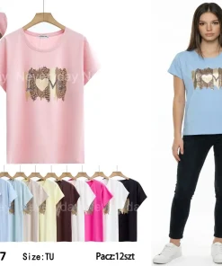 Bluzki damskie polskie , Size uni ,paczka 6szt, mix kolor (Sao chép)