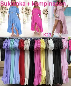 Sukienki DAMSKI ,size uni,paczka 6szt,mix kolor