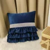 Welvet falbankami poszewki 40*40cm Paczka:10szt / 1kolory (Sao chép)