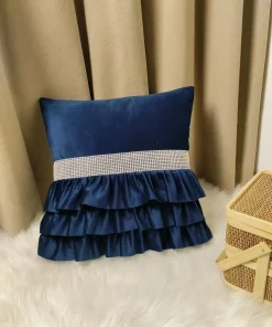 Welvet falbankami poszewki 40*40cm Paczka:10szt / 1kolory (Sao chép)