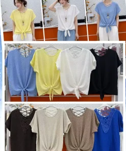 Bluzki damskie , Size s/m-l/xl ,paczka 12szt, mix kolor (Sao chép)