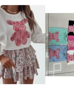 Bluzy Damskie wloskie, Size uni ,paczka 20szt,mix kolor