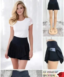 Spódnica krótka Damskie,Size s-xl, paczka 12szt, 1 kolor