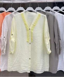 Bluzki damskie wloskie, Size uni,paczka 6szt ,mix kolor