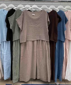 Sukienki damskie wloskie, Size uni ,paczka 6szt mix kolor