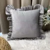 Welvet falbankami poszewki 40*40cm Paczka:10szt / 1kolory (Sao chép)