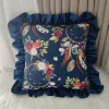 Welvet falbankami poszewki 40*40cm Paczka:10szt / 1kolory