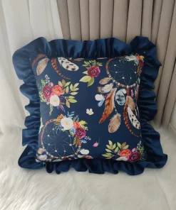 Welvet falbankami poszewki 40*40cm Paczka:10szt / 1kolory
