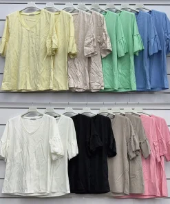 Bluzki DAMSKA WŁOSKA, Size uni ,paczka 6szt mix kolor (Sao chép)