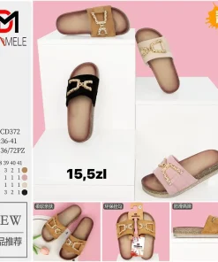 Klapki DAMSKIE (36- 41, 12par)