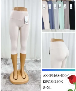 Legginsy Damskie, size s-xl, paczka 12szt, mix kolor