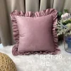 Welvet falbankami poszewki 40*40cm Paczka:10szt / 1kolory (Sao chép)