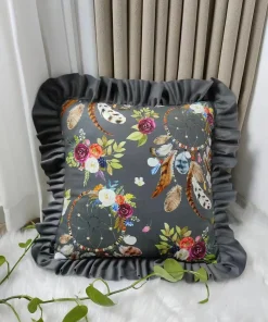 Welvet falbankami poszewki 40*40cm Paczka:10szt / 1kolory (Sao chép)