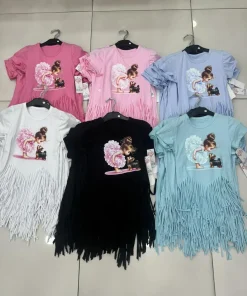 Bluzki DZIECIĘCA, Size 4-14 lat,paczka 6szt ,1 kolor