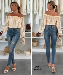 Jeansy DAMSKI ,size 34-42,paczka 12szt,1kolor