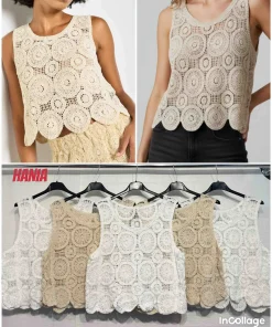 Bluzki damskie wloskie, Size uni,paczka 6szt ,mix kolor