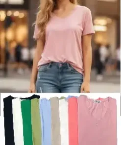 Bluzki damskie polskie , Size uni ,paczka 6szt, mix kolor (Sao chép)