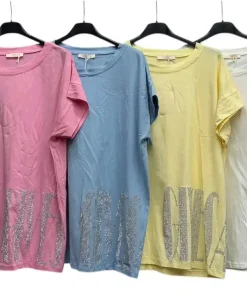 Bluzki DAMSKA WŁOSKA, Size uni ,paczka 6szt mix kolor (Sao chép)