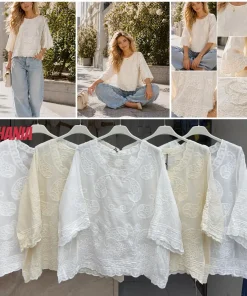 Bluzki damskie wloskie, Size uni,paczka 6szt ,mix kolor
