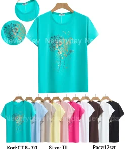Bluzki damskie , Size uni,paczka 12szt, mix kolor (Sao chép)