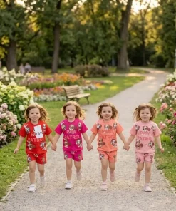 Komplety DZIECIĘCA, Size 9-24AY, paczka 4szt, 1 kolor