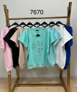 Bluzki Damskie, Size uni, paczka 12szt, mix kolor (Sao chép)