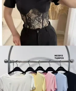 Bluzki damskie, Size uni,paczka 6szt,mix kolor (Sao chép)