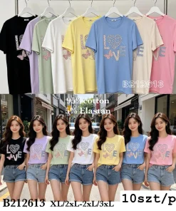 Bluzki DAMSKI ,size xl/2xl-2/3xl,paczka 10szt,mix kolor